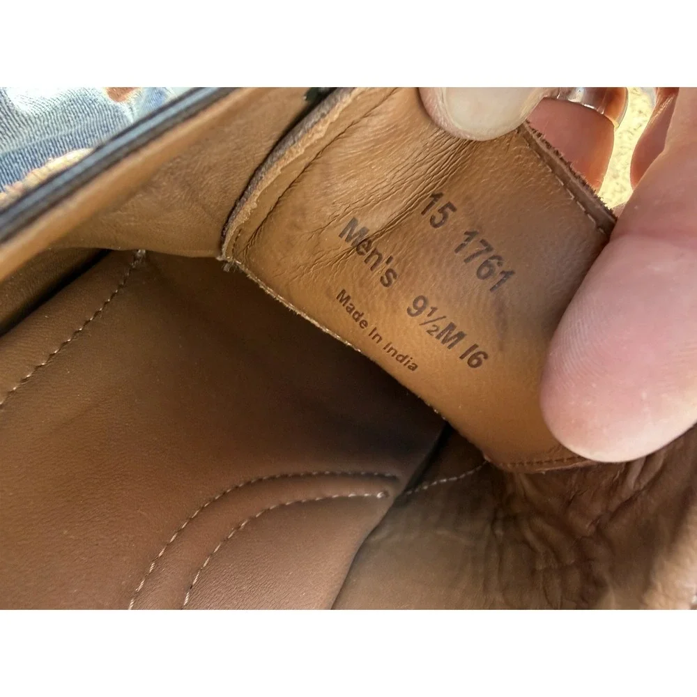 Johnston & Murphy 9.5M Brown Leather Oxford Dress Shoes‎ Mens